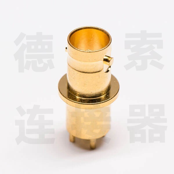 BNC连接器母直式插孔无其他铜镀金标准 