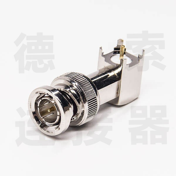 BNC连接器公弯式插孔无其他铜镀镍标准 