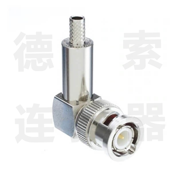 BNC连接器公弯式无压接其他铜镀镍标准 