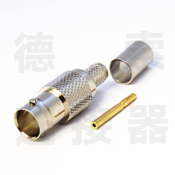 BNC连接器母直式无压接其他铜镀镍标准 