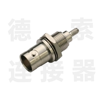 BNC连接器母直式穿墙压接RG316其他铜镀镍标准 