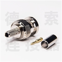 BNC连接器公直式无压接其他铜镀镍标准 