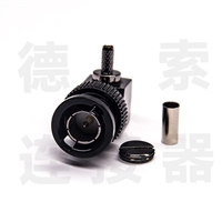 BNC连接器公弯式无压接其他铜电镀标准 