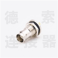 BNC连接器母直式穿墙焊接防水铜镀镍
