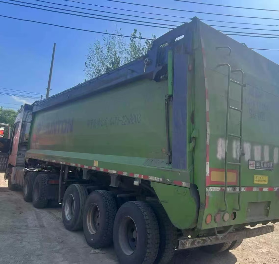 骏通履带后推自卸半挂车 沙石土方颗粒料热沥青