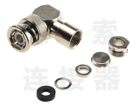 BNC连接器公弯式无螺母锁紧其他铜镀镍标准 