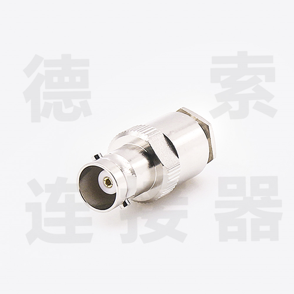 BNC连接器母直式无螺母锁紧SYV-50-5-1其他铜镀镍标准 