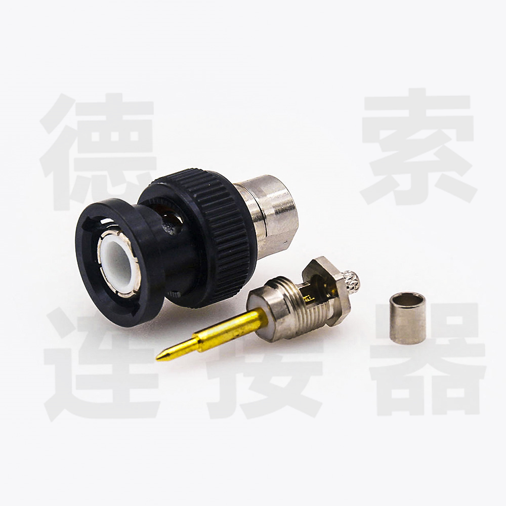 BNC连接器公直式无压接SYV-50-2-2其他铜镀镍标准 