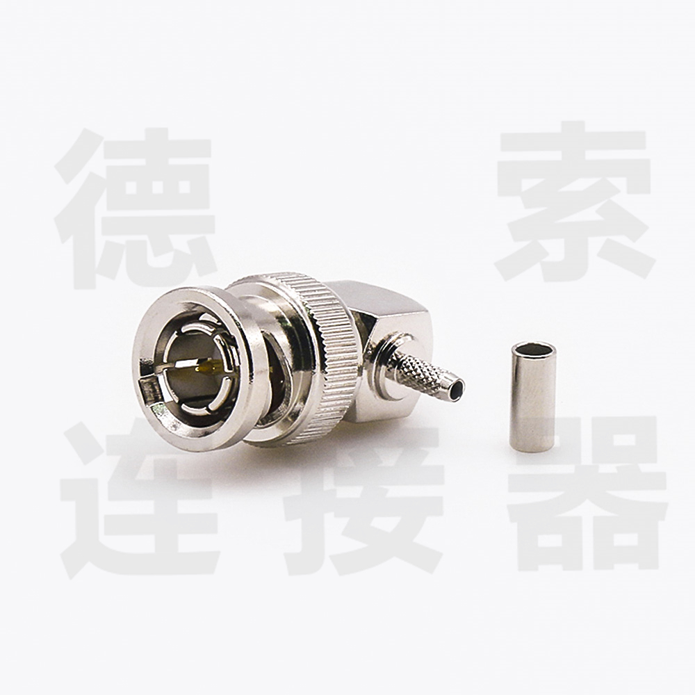 BNC连接器公弯式无压接RG174/RG316其他铜镀镍标准 