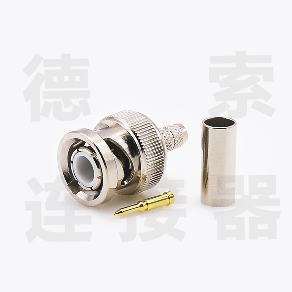 BNC连接器公直式无压接RG58/RG142其他铜镀镍标准 