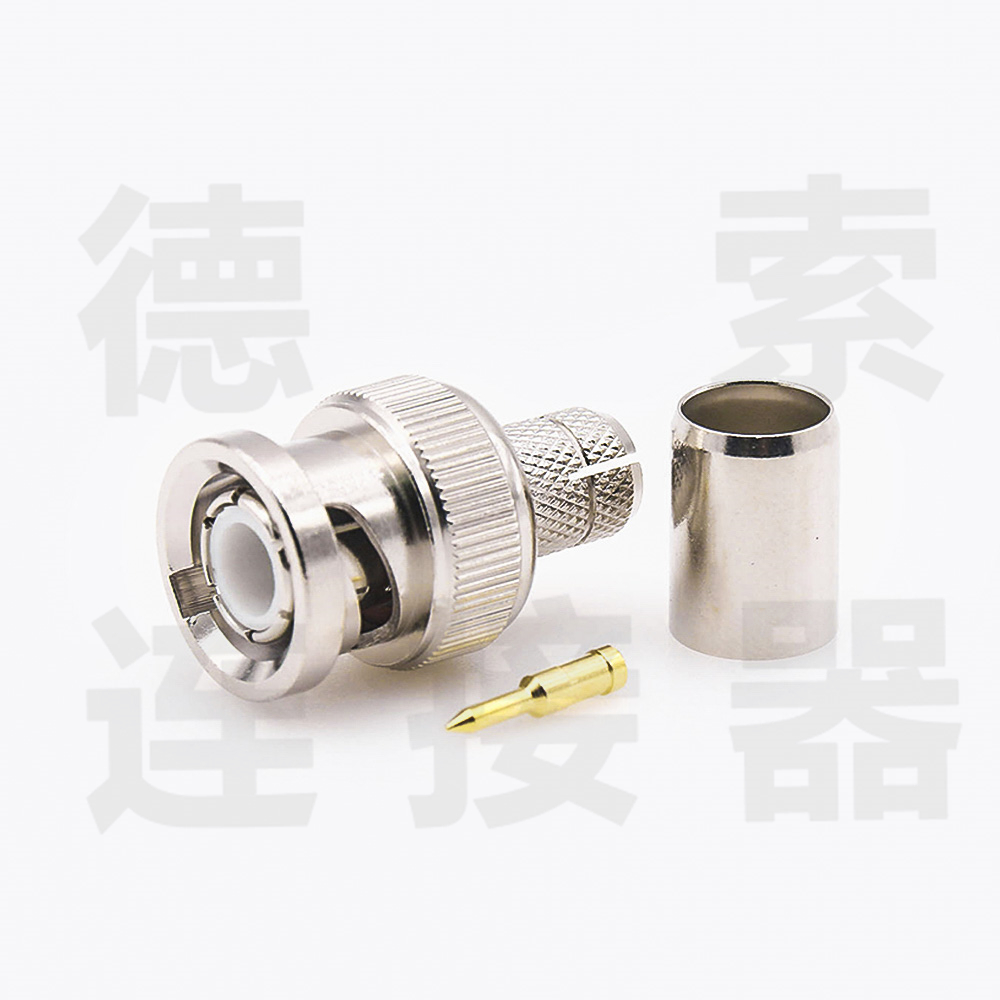 BNC连接器公直式无压接SYV-75-5-1其他铜镀镍标准 