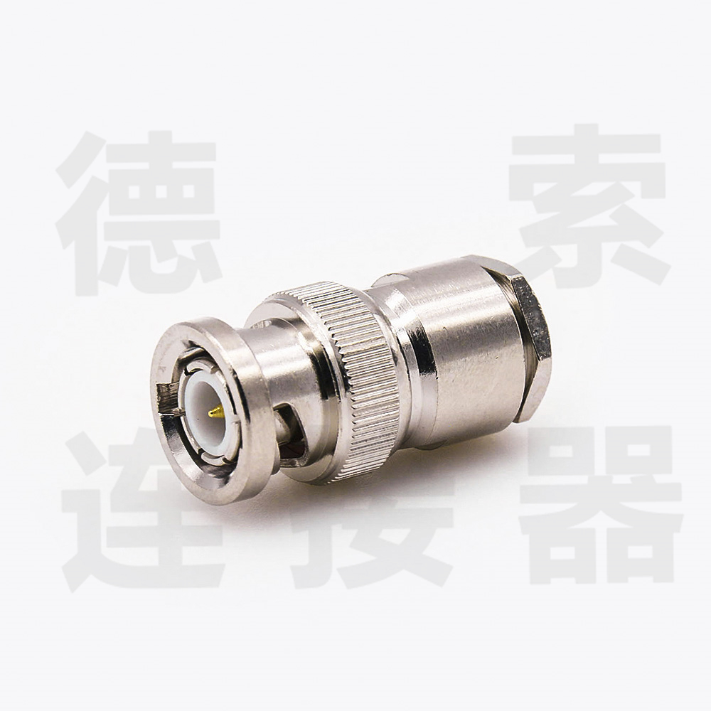 BNC连接器公直式无螺母锁紧5D-FB其他铜镀镍标准 