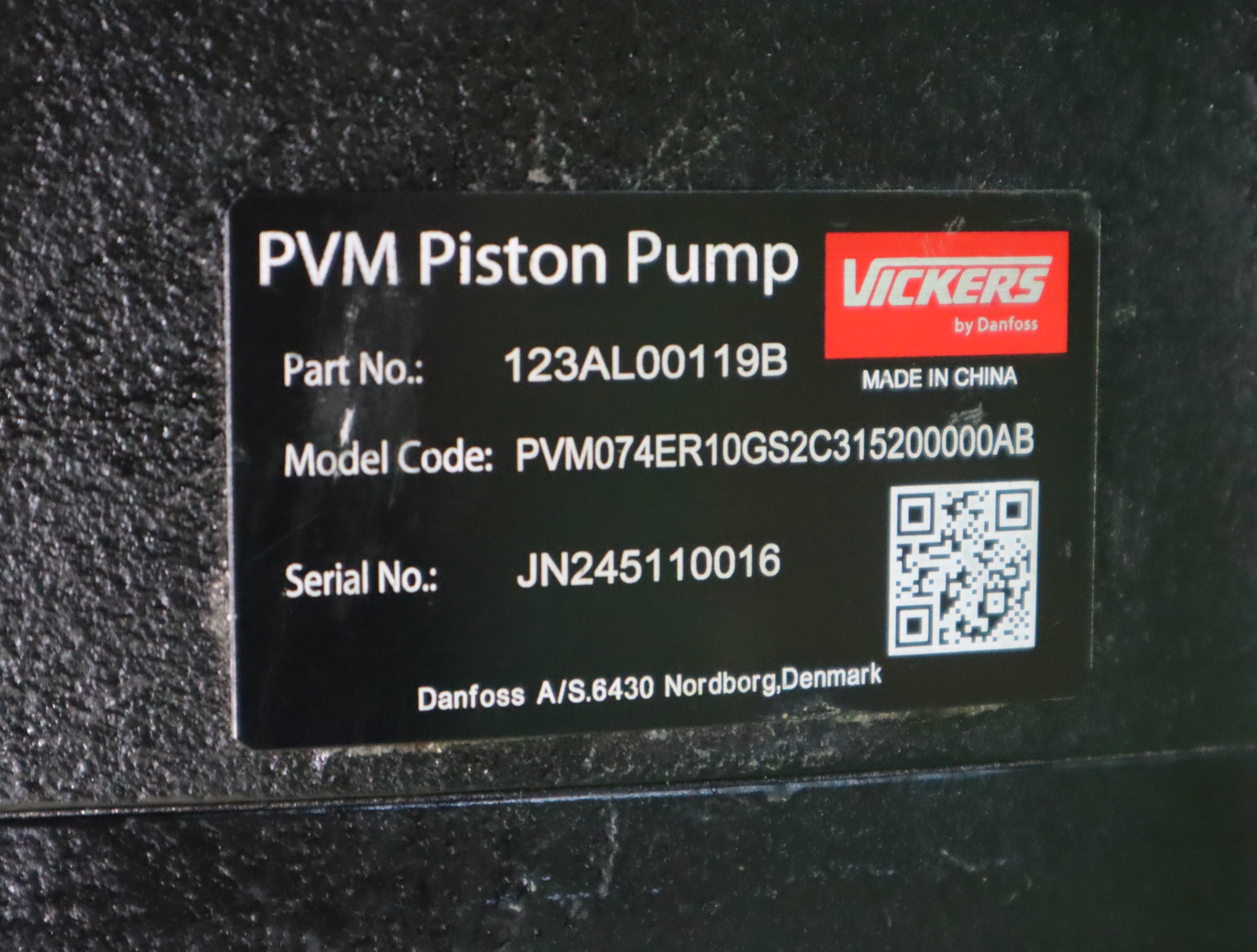 PVM074ER10GS2C315200000AB 123AL00119B 美国威格士VICKERS柱塞泵