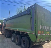 骏通履带后推自卸半挂车 沙石土方颗粒料热沥青