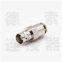BNC连接器母直式无螺母锁紧RG58/RG142其他铜镀镍标准 