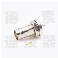 BNC连接器母直式穿墙压接RG174/RG316其他铜镀镍标准 
