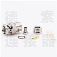 BNC连接器公直式无螺母锁紧RG58/RG142其他铜镀镍标准 