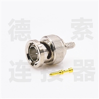 BNC连接器公直式无压接SYV-75-4其他铜镀镍标准 