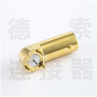 BNC连接器母弯式插孔无其他铜镀金