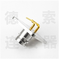 BNC连接器母直式4孔法兰/插孔无其他铜镀镍标准 