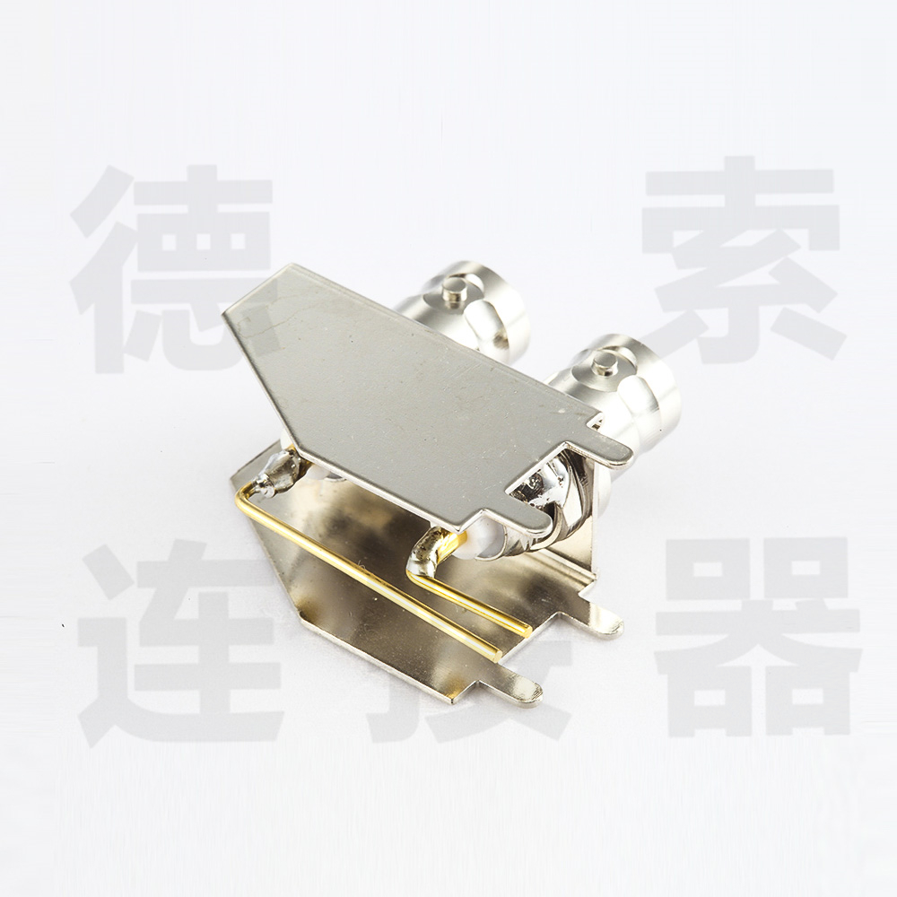 BNC连接器母直式插孔双端口1无其他铜镀镍标准 
