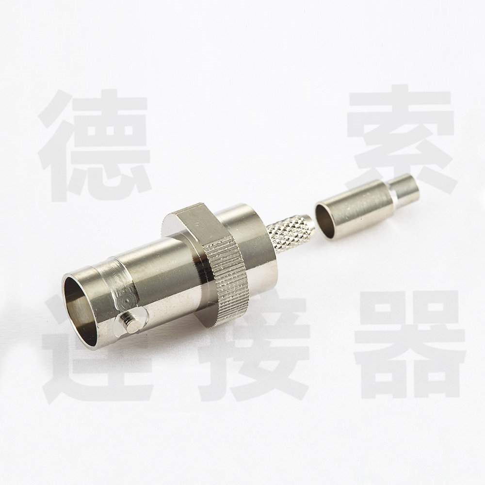 BNC连接器母直式无压接RG179/1.5C-2V其他铜镀镍标准 