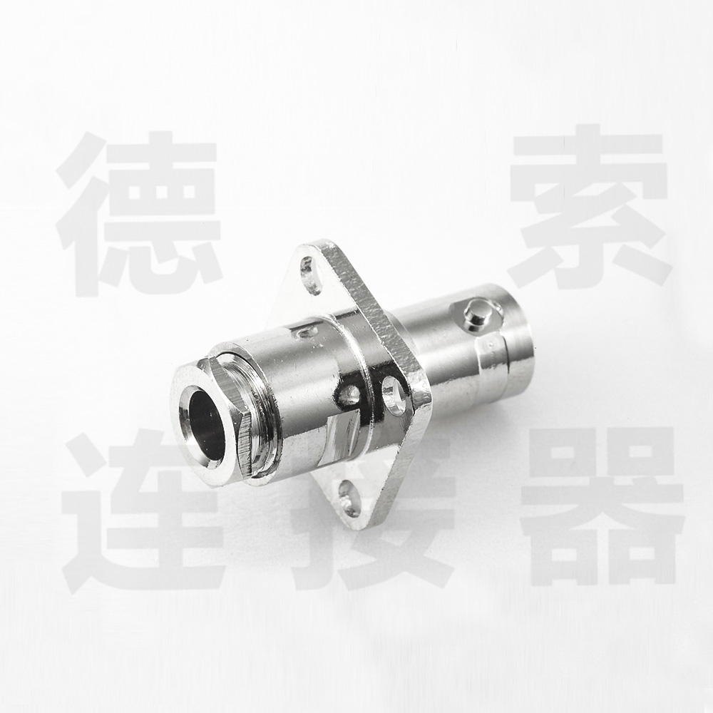 BNC连接器母直式4孔法兰螺母锁紧SYV75-3/3C-2V其他铜镀镍标准 