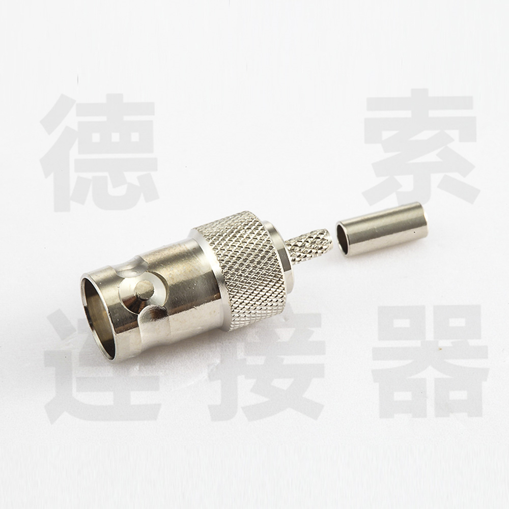 BNC连接器母直式无压接RG174/RG316其他铜镀镍标准 