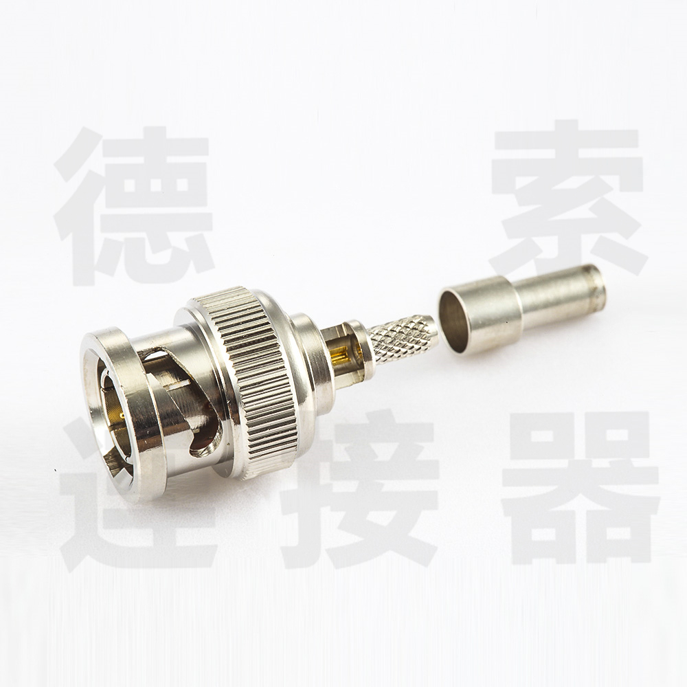 BNC连接器公直式无压接SYV75-2其他铜镀镍标准 