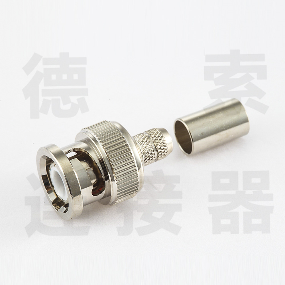 BNC连接器公直式无压接接半柔/半刚-3其他铜镀镍标准 