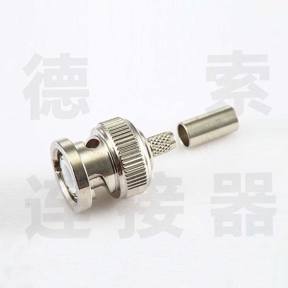 BNC连接器公直式无压接SYV50-2其他铜镀镍标准 