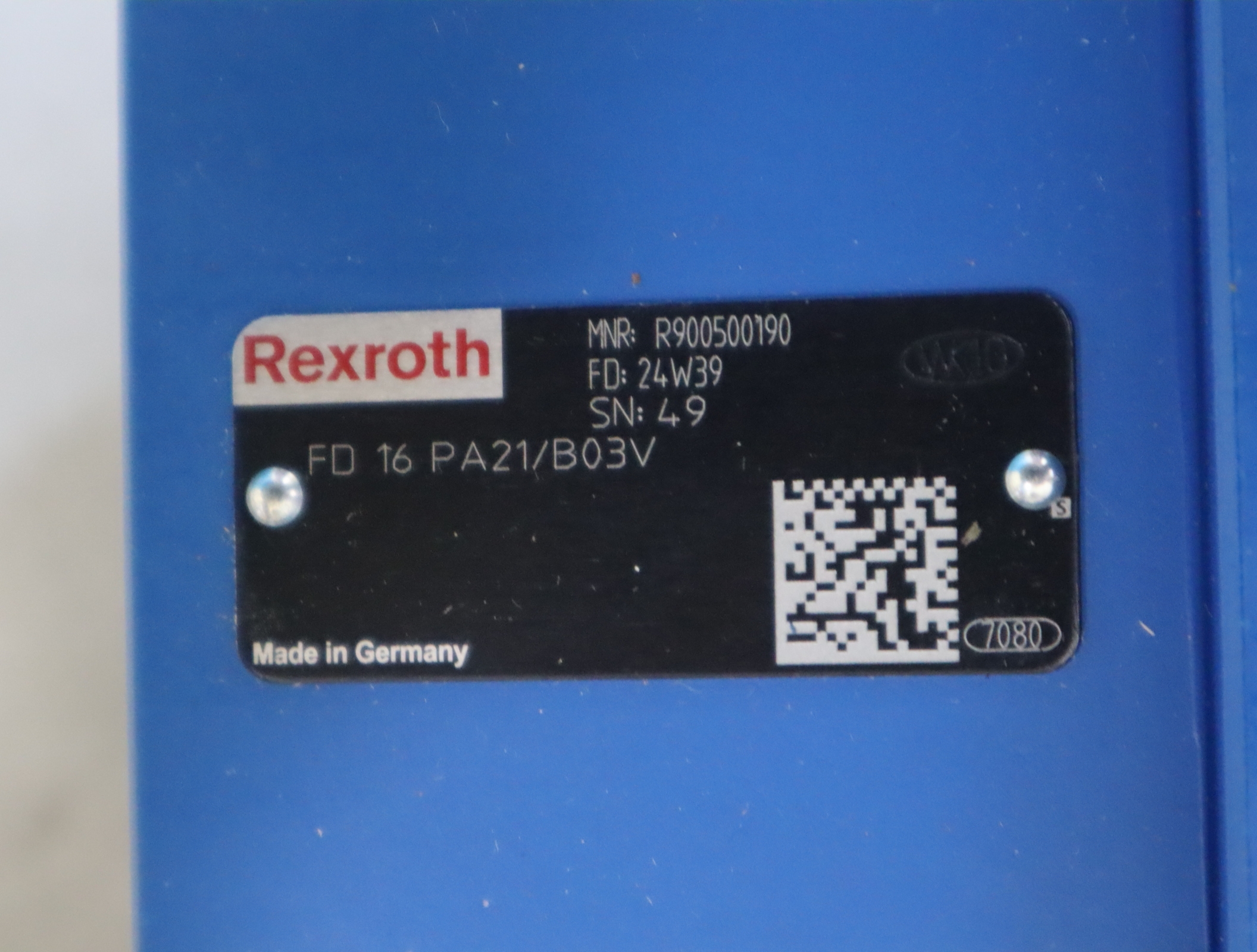 R900500190 FD16PA21/B03V 德国力士乐REXROTH平衡阀