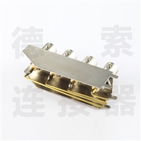 BNC连接器母直式插孔4端口1x4无其他铜镀镍标准 