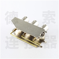 BNC连接器母直式插孔3端口1x3无其他铜镀镍标准 