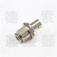 BNC连接器母直式穿墙螺母锁紧SYV50-5其他铜镀镍标准 