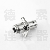 BNC连接器母直式4孔法兰螺母锁紧SYV75-3/3C-2V其他铜镀镍标准 