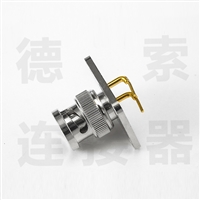 BNC连接器公直式4孔法兰/插孔无其他铜镀镍标准 