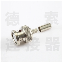 BNC连接器公直式无压接SYV50-2其他铜镀镍标准