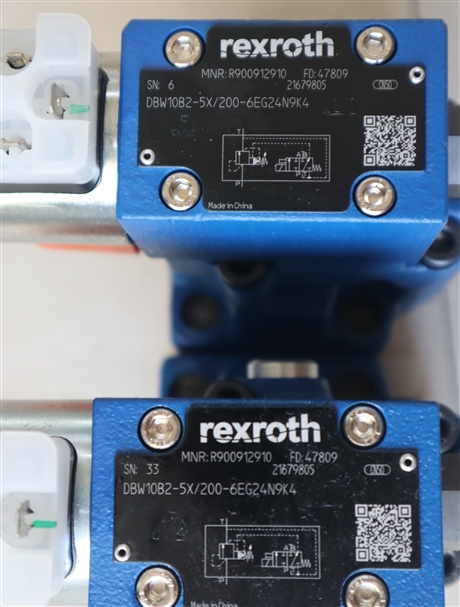 R900912910 DBW10B2-52/200-6EG24N9K4 德国力士乐REXROTH溢流阀
