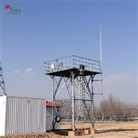 化工园区玻璃纤维灯杆 沿海升降式玻璃钢监控杆 6米耐腐蚀伸缩杆