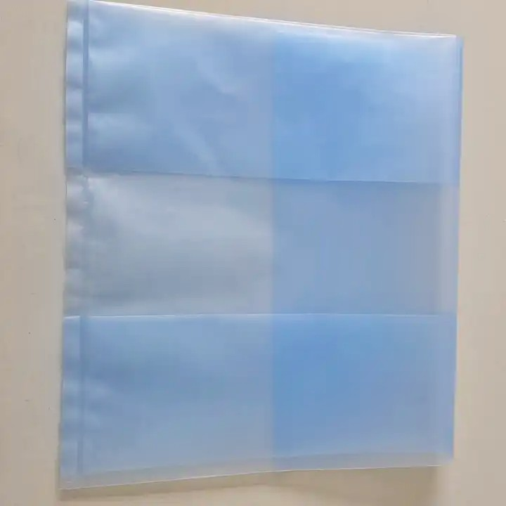 供应VCI气相防锈膜 五金防锈袋平口机械零件蓝色pe自封塑料袋防潮