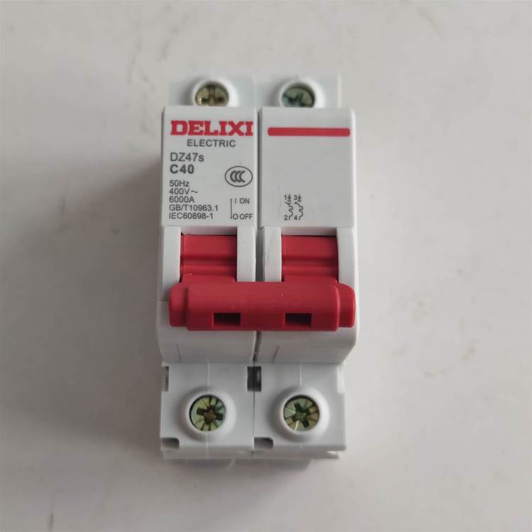 德力西小型断路器DZ47S C40 2P 家用强电配电箱 低压微型轨道式开关