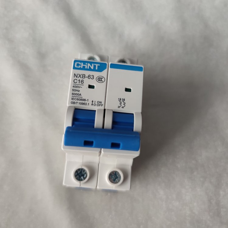正泰家用小微型断路器 NXB-63 2P C16空气开关漏电保护开关