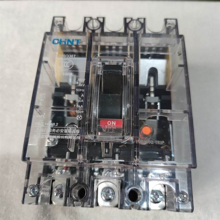 正泰三相透明塑壳漏电保护断路器 NM10-100/3300T 100A