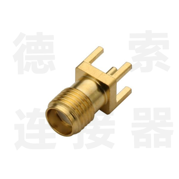 SMA连接器母直式插孔铜镀金标准工厂
