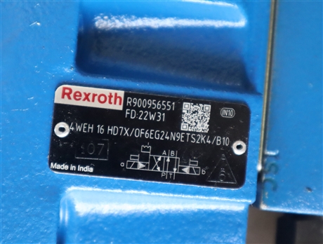 R900956551 4WEH16HD72/OF6EG24N9ETS2K4/B10 力士乐REXROTH电液阀