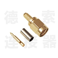 SMA连接器公直式压接RG58/RG59/RG6铜镀金标准