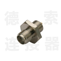 SMA连接器母直式穿墙铜镀镍标准