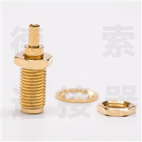 德索SMA连接器母直式穿墙焊接铜镀金标准 