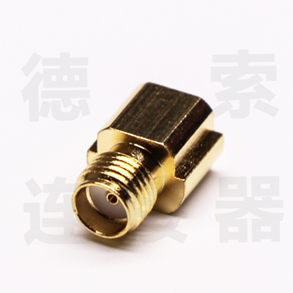 德索SMA连接器母直式沉板铜镀金标准 
